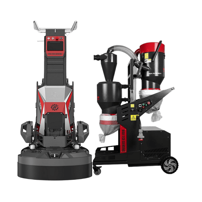 Hire Xingyi 820RC Concrete Floor Grinder and Polisher & Dust Extractor