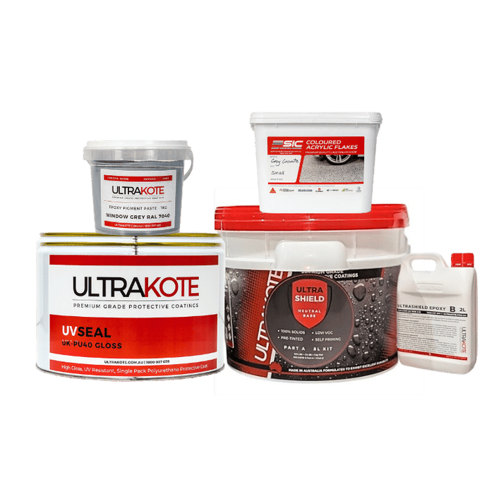 Epoxy Flake Flooring Package, 40sqm