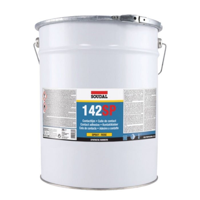 Soudal 142SP Spray Contact Adhesive - 20L - Rose