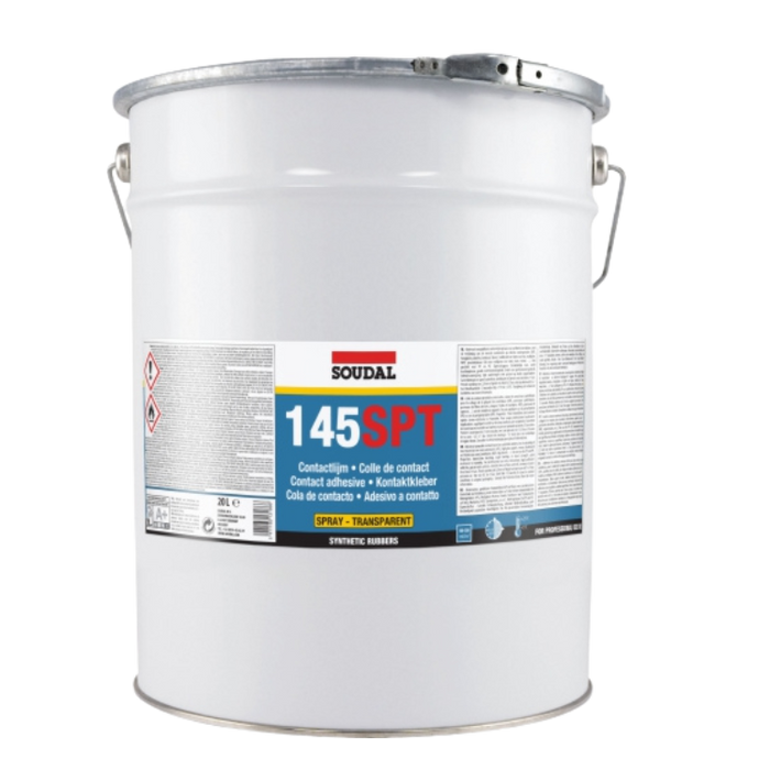 Soudal 145SPT Spray Contact Adhesive - 20L- Transparent
