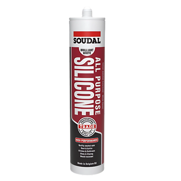 Soudal all purpose silicone sealant cartridge