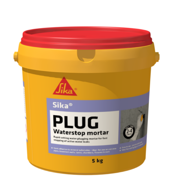 Sika Plug 10KG Pail Cementitious Fast Setting Water Plug