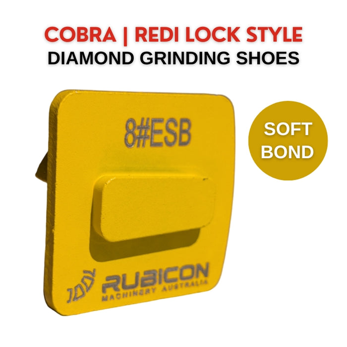 Rubicon Diamond Grinding Shoes (Redi-Lock) – Pack of 3