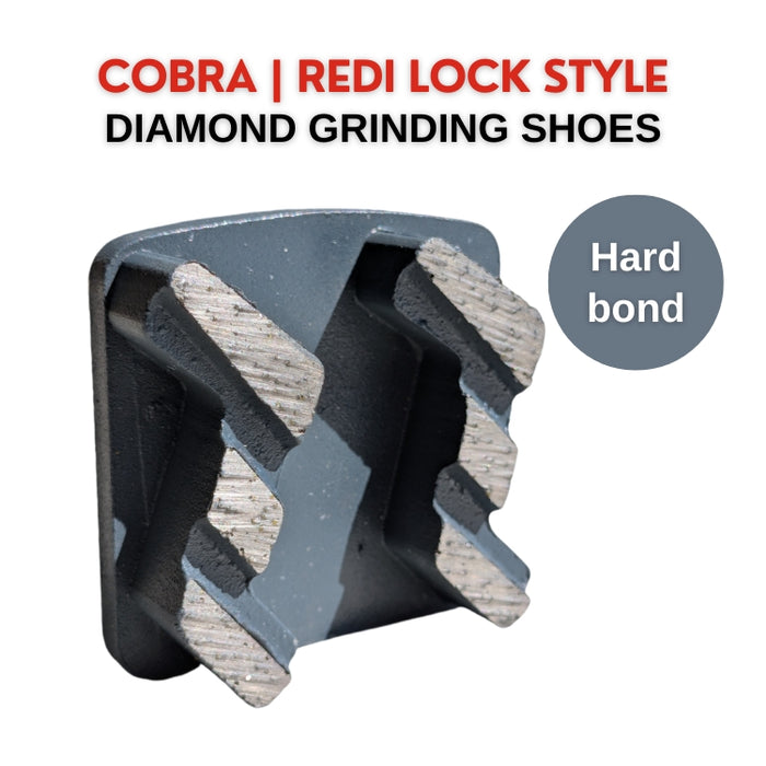 Rubicon Diamond Grinding Shoes (Redi-Lock) – Pack of 3