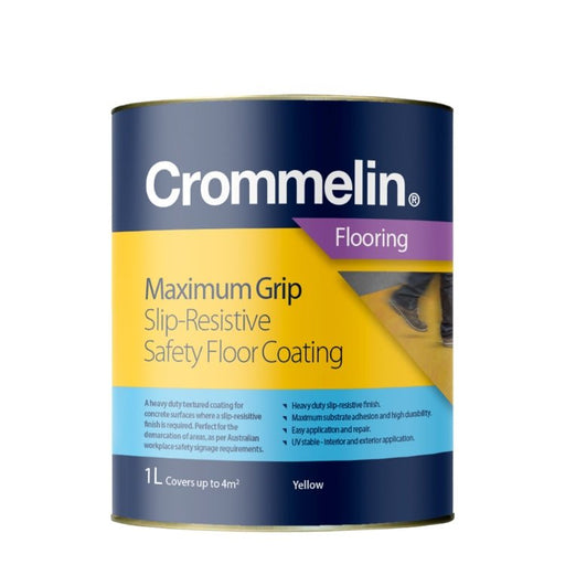 Crommelin Maximum Grip Non Slip Concrete Coating 4L - Protrade Warehouse | Trade & DIY Supplies Australia - Wide
