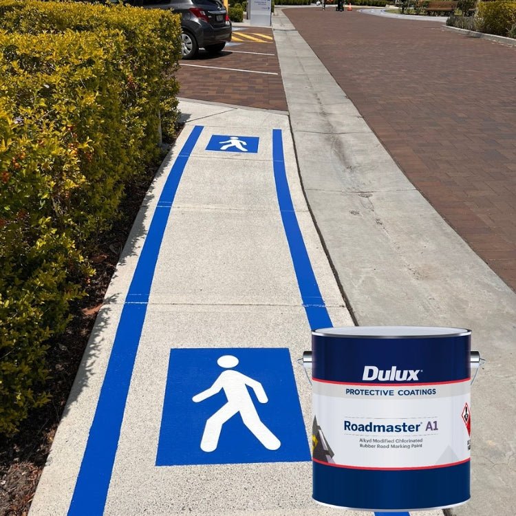 Dulux Roadmaster A1 blue road line marking 