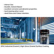 NuTech EPIC Industrial Enamel can with warehouse interior in the background
