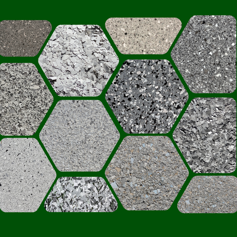 Protrade Warehouse epoxy flake chips colour range