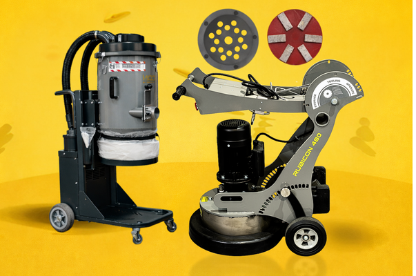 DE2000 Dust Collector & Rubicon 480 Floor Grinder Display