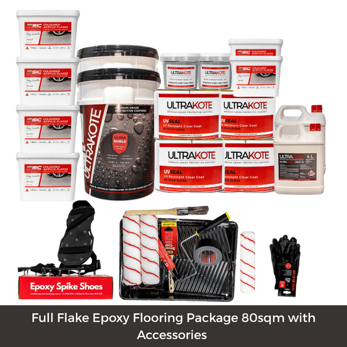 Epoxy Flake Flooring Package 80sqm