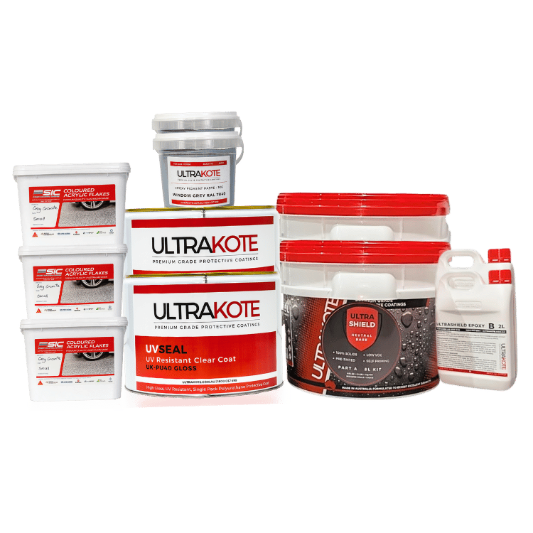 Full Flake Epoxy Flooring Garage Package 40sqm - ProTrade Warehouse