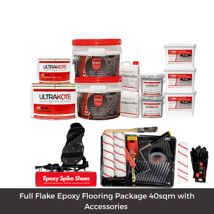 Epoxy Flake Flooring Package, 40sqm