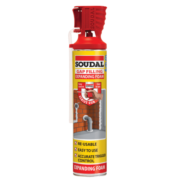 Soudal Genius Gun Gap Filling & Expanding Foam 750ml Champagne - Expanding Foams - ProTrade Warehouse