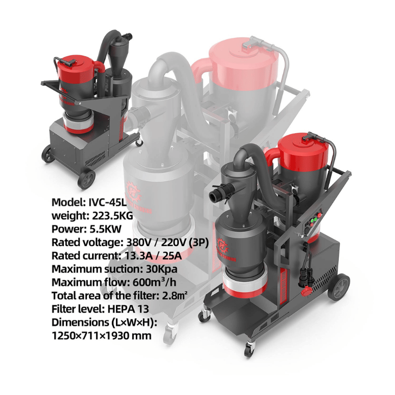 Hire Xingyi 680RC Remote controlled Concrete & Dust Extractor( a Set of Diamonds & One Roll Of Longopac Bag Included) - ProTrade Warehouse