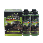 Bully Liner product packaging and bottles on a green background