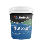 Bucket of NuTech NuCourt Pro Coat on a white background
