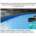 Nutech NuPool epoxy coating on a pool with product packaging displayed.