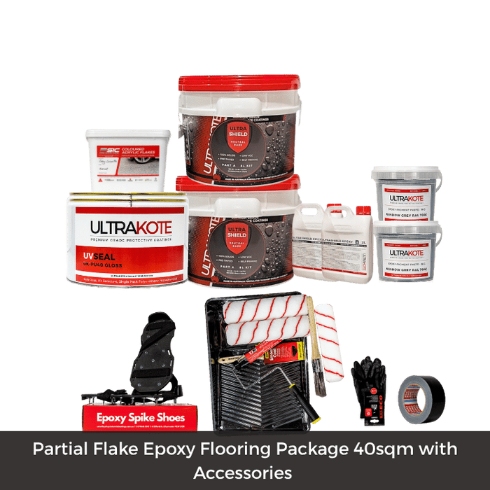 Epoxy Flake Flooring Package, 40sqm