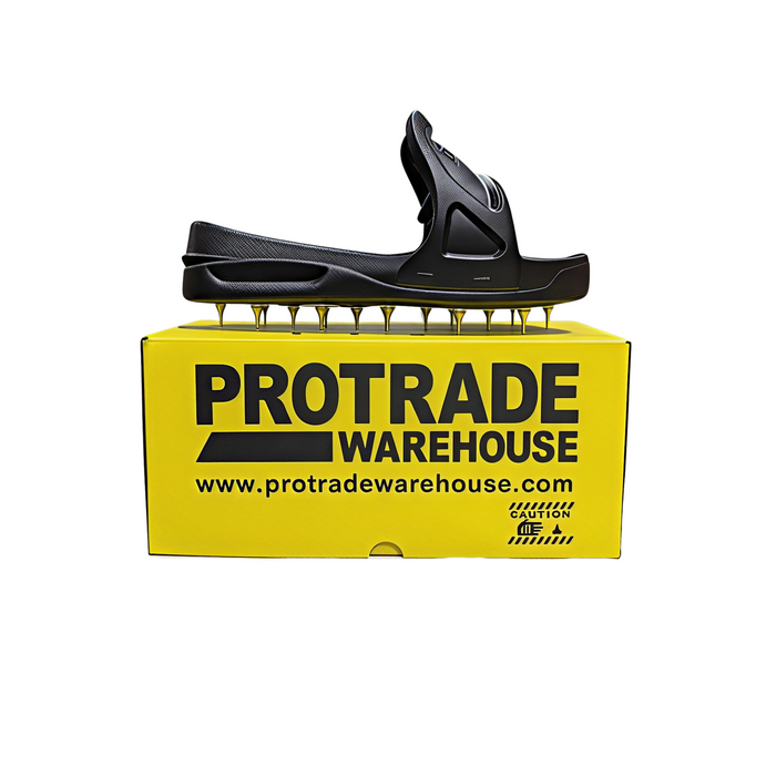 protrade warehouse spike shoes in yellow colour box