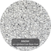 Epoxy Flake labeled 'Snow' on Lightbox Grey Base Coat with a textured gray pattern.