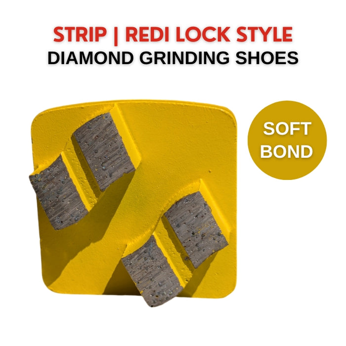 Rubicon Diamond Grinding Shoes (Redi-Lock) – Pack of 3