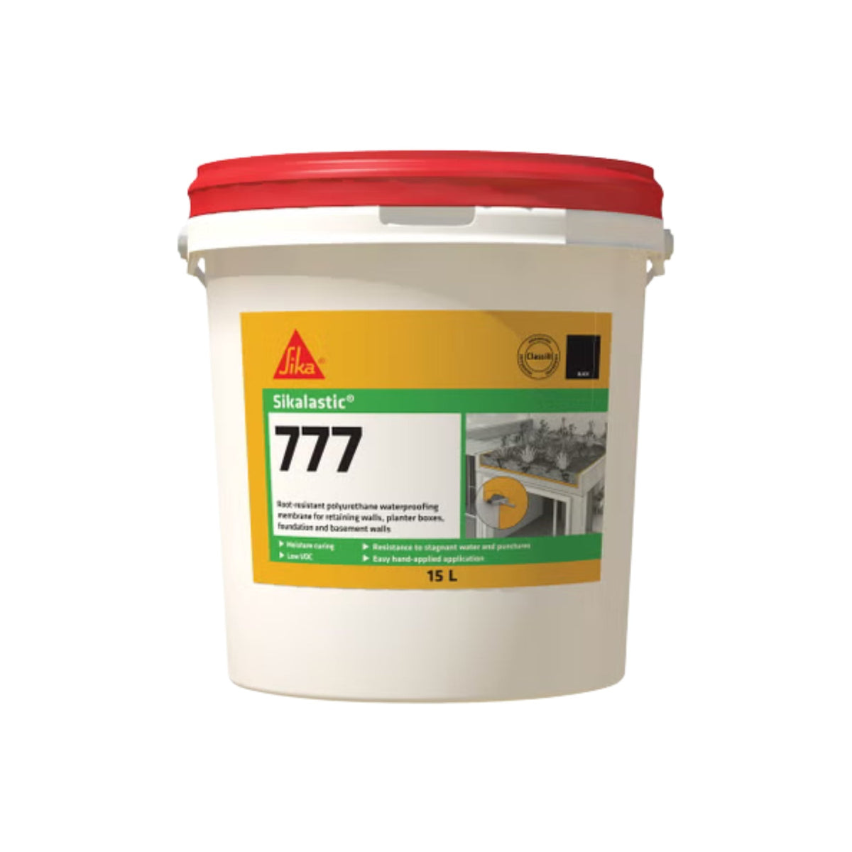 Sikalastic-777 Waterproofing Membrane 15L Black - Waterproofing Membrane - Protrade Warehouse | Trade & DIY Supplies Australia-Wide