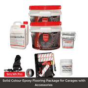 Solid Colour Epoxy Flooring Package for Garages, up to 40sqm - ProTrade Warehouse