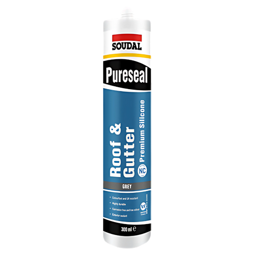 Pureseal Roof &amp; Gutter Silicone Sealant 300ml - Pack of 20