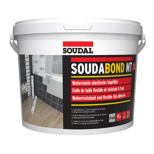 Soudabond MT Premixed Waterproof Tile Adhesive 15KG White