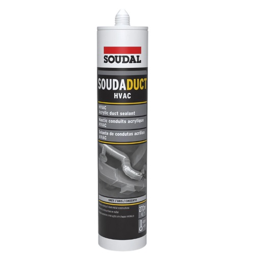 270ml Soudaduct HVAC Acrylic Duct Sealant Grey - Pack of 24