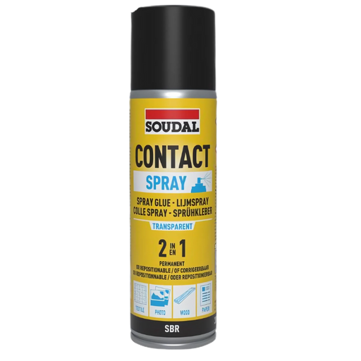 Soudal Spray Contact Adhesive 2 in 1 