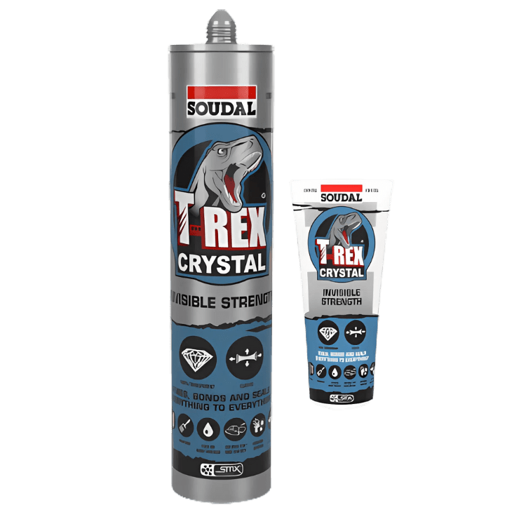Soudal T - Rex Power Crystal Clear Sealant Adhesive 290ml - ProTrade Warehouse