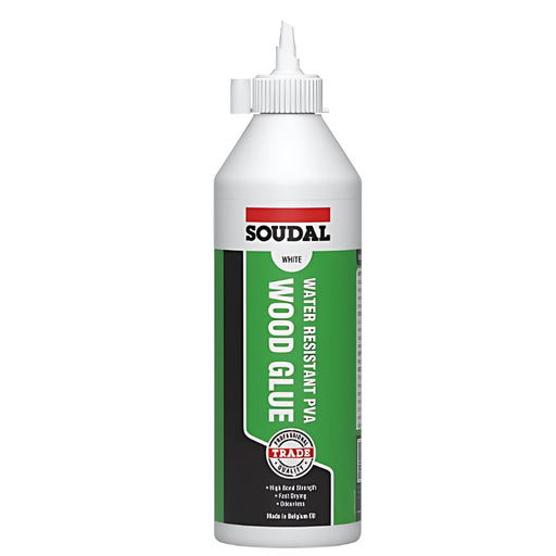 Soudal Water Resistant PVA Wood Glue White Colour