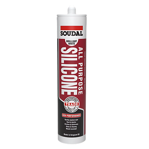 Soudal all purpose silicone sealant cartridge 