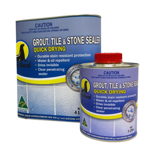 Two cans of Sure Seal grout, tile, and stone sealer 