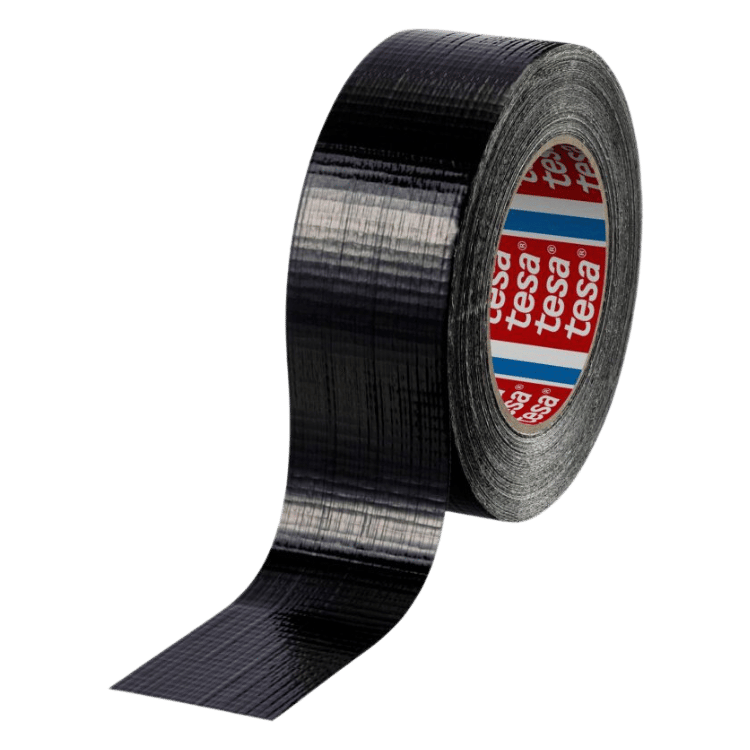 TESA Black cloth tape 48mm x 25m long - Epoxy Flooring Contractor's Choice - ProTrade Warehouse