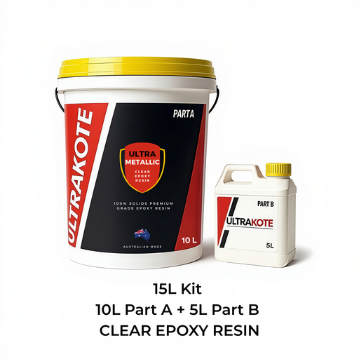 Ultrakote ultra metallic 15L Kit clear epoxy resin