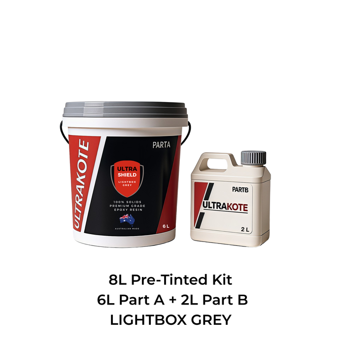 Pretinted 16L Ultrashield epoxy lightbox grey colour kit