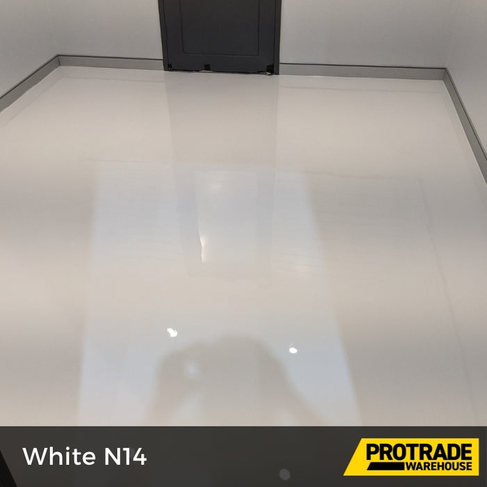 White N14 Epoxy color application 