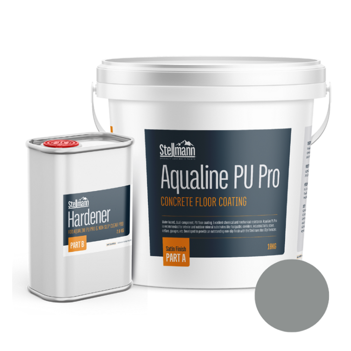 Stellmann Aqualine PU Pro Non Slip Concrete Floor Coating - 12KG Kit