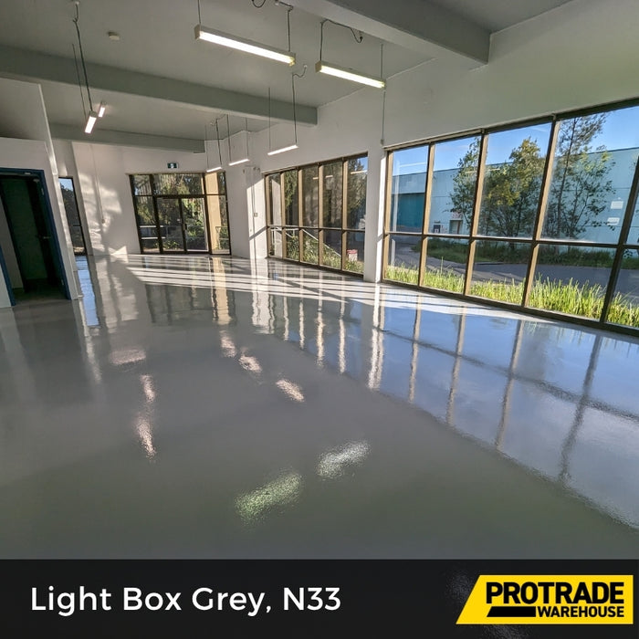 Lightbox Grey Epoxy color application 