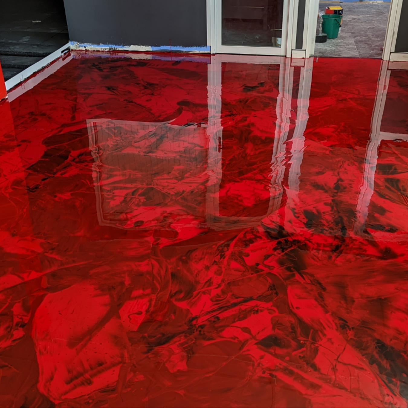 metallic epoxy floor coatings system