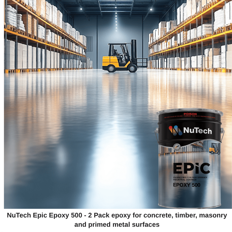 Nutech Epic Epoxy 500 - 2 Pack Epoxy Floor Coating - ProTrade Warehouse