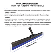 Purple Magic Squeegee For Smooth Epoxy & Polyurethane Floor Application - ProTrade Warehouse