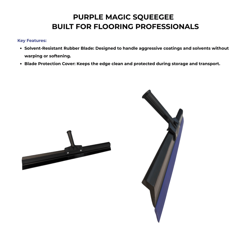 Purple Magic Squeegee For Smooth Epoxy & Polyurethane Floor Application - ProTrade Warehouse