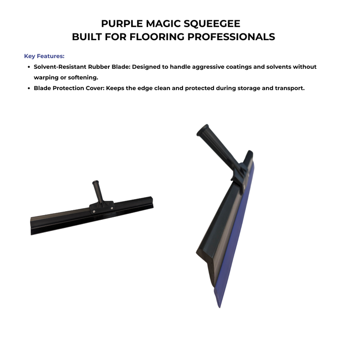 Purple Magic Squeegee For Smooth Epoxy & Polyurethane Floor Application