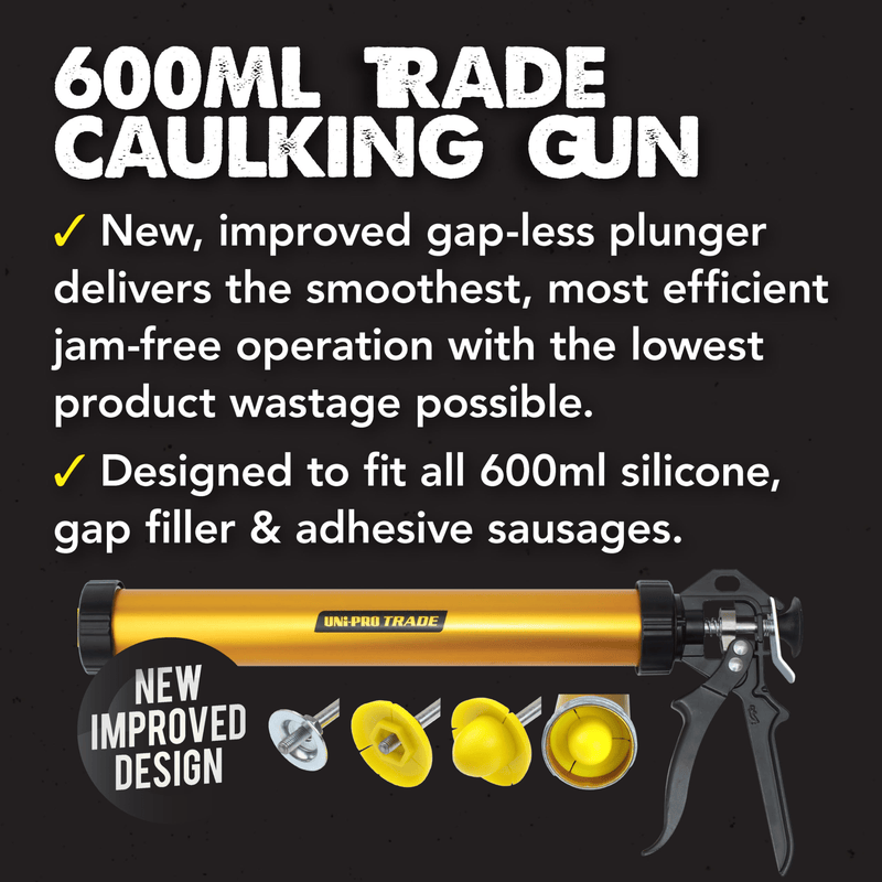 UNi - PRO Trade Range Sausage Caulking Gun - 600ml - Protrade Warehouse | Trade & DIY Supplies Australia - Wide