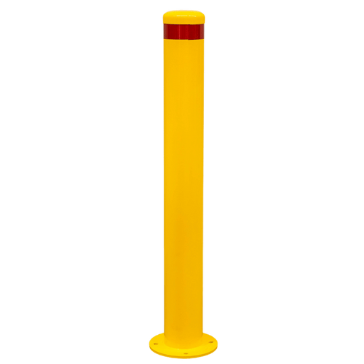 yellow coated bollard sydney 